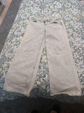 RSQ Light Stone Wash Wide-Leg Jeans